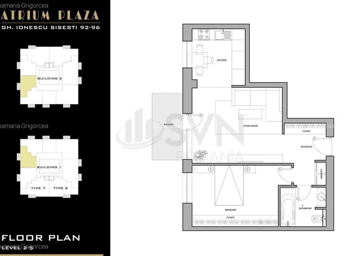 Apartament 2 camere premium Atrium Plaza - 5