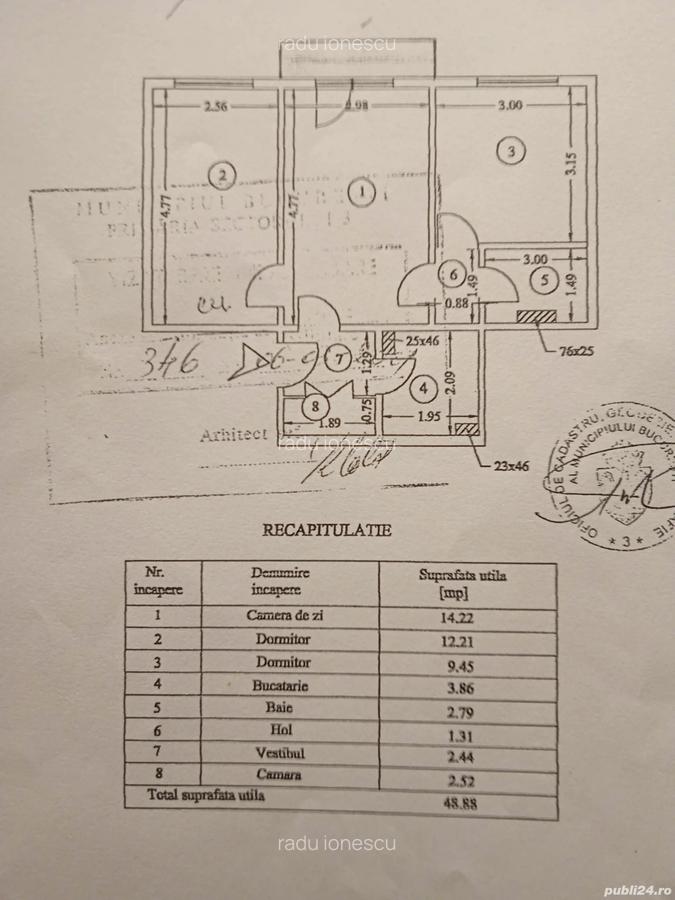Vand apartament 3 camere - 1