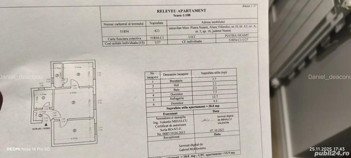 Vand Apartament 3 camere - 1