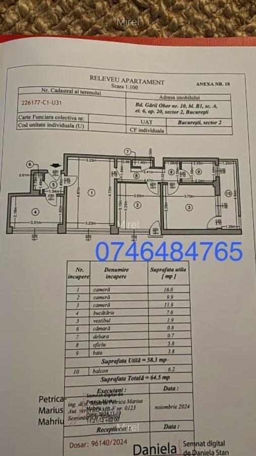 Apartament 3 camere, centrala de bloc, Ferdinand, Obor, Gara de Est - 12