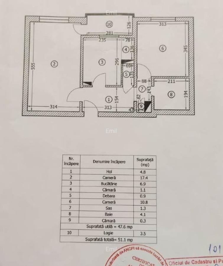 Apartament 2 camere 6/8 - bloc 1984 - str Laborator - Dristor - 7