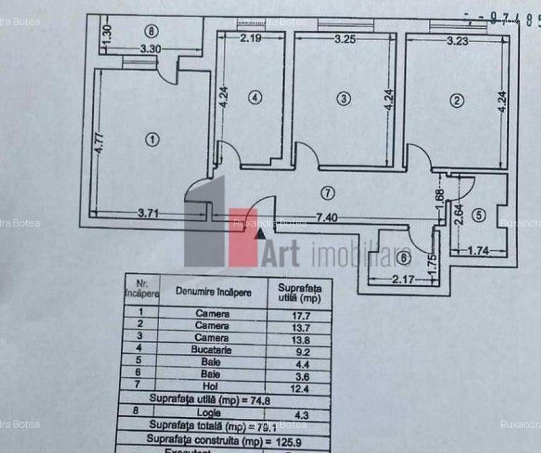 Vand ap 3 camere mobilat utilat Plaza Residence faza 5 Lu... - 8