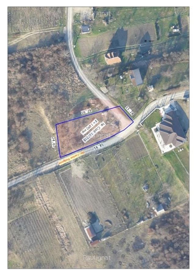 Teren Construcții intravilan de 1092 mp, în Podgoria - 1