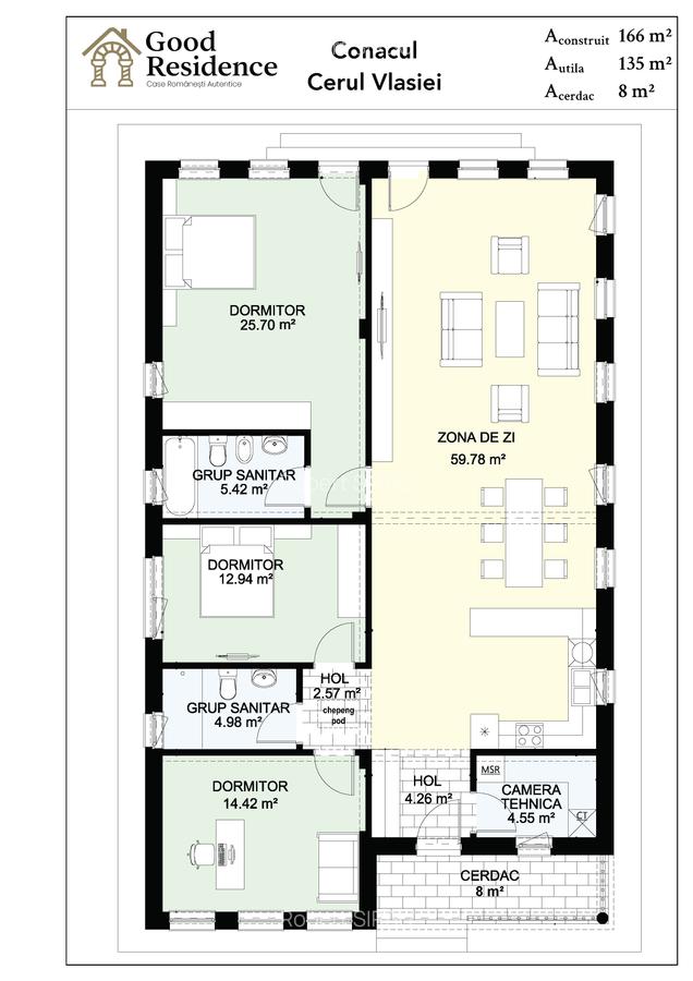 Conacul CERUL VLASIEI cu Grădină 1077 m2 langa padure - 21
