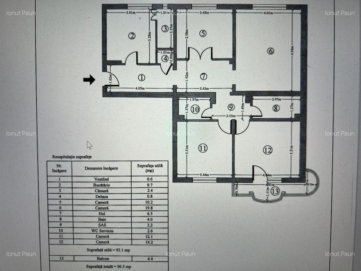 OCAZIE 4 Camere Doamna Ghica -  Pâncota 96.5 mp - 11