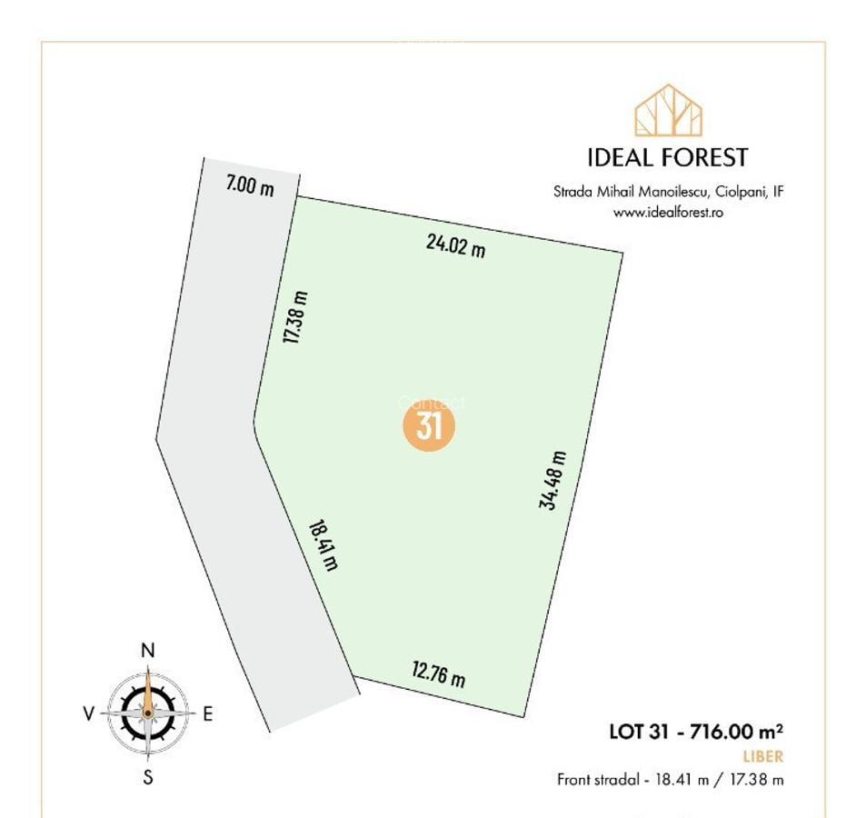 Ideal Forest -vindem LOT 31 - 716 m2 - 1