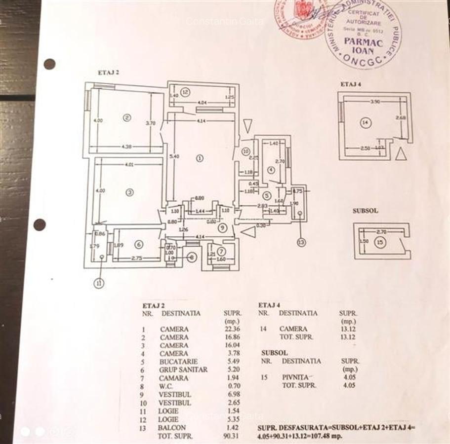 4 camere - 107 mp - centrala termica - loc parcare - Justitiei - Unirii - 1