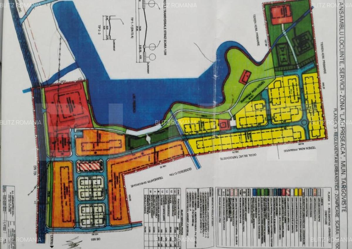 Teren 1152mp Ansamblu Locuin?e, servicii Zona Lac Priseaca - 2