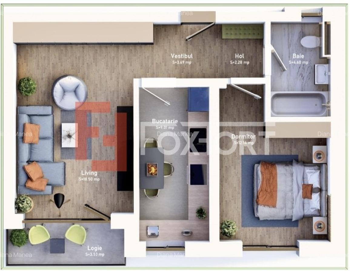 COMISION 0% Apartament cu 2 camere, loc de parcare, bloc nou, zona Mehala - 2