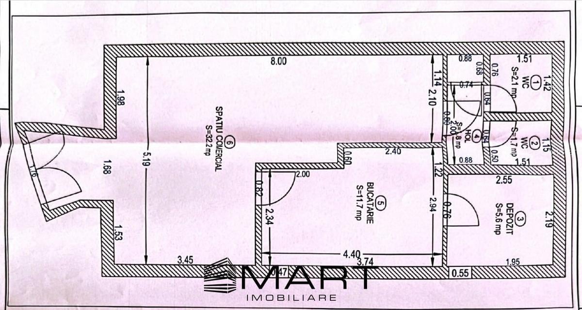 Spatiu comercial zona centrala 55mp+curte 30mp - 8