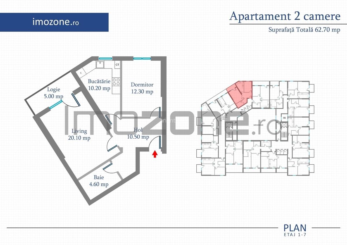 Apartament 2 camere discount 10% din valoarea avansului! - 13