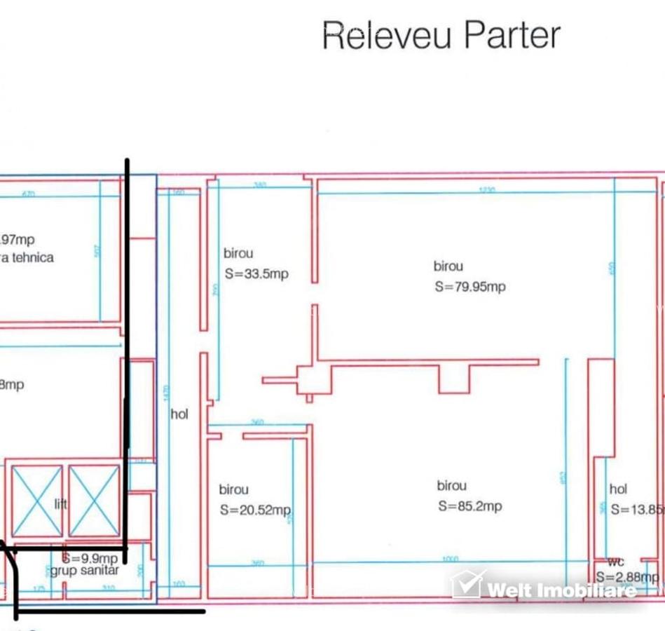 Spatiu comercial parter 250mp, Clujana - piata 1 Mai - 2
