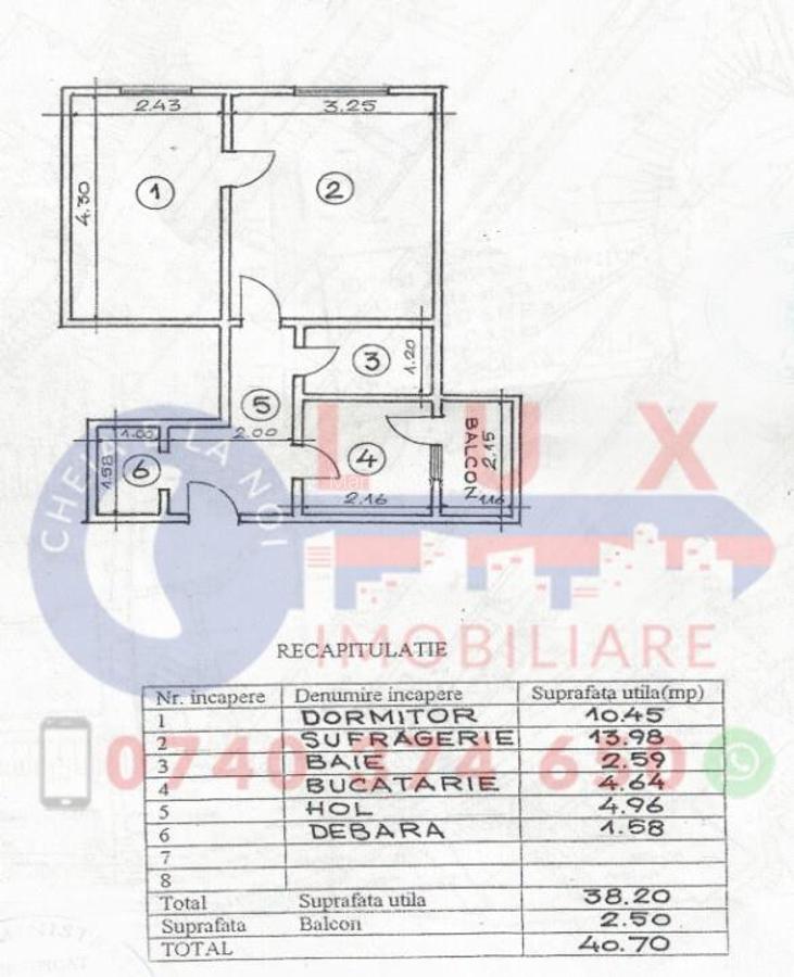 ID 2976 Apartament 2 camere - SUPER PRE? - ETAJ 1 - 14