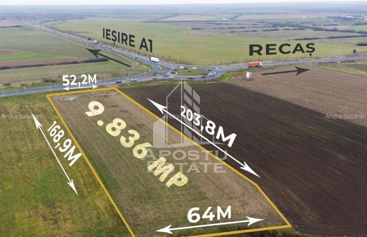 Teren extravilan la 1 minut de ie?irea pe autostrada A1 - 1
