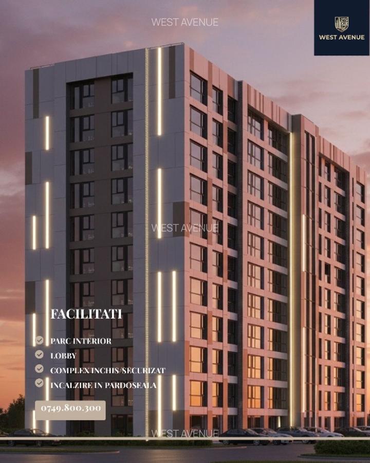2 camere decomandat| West Avenue Residence | paza 24/24 |parc | +TVA - 5