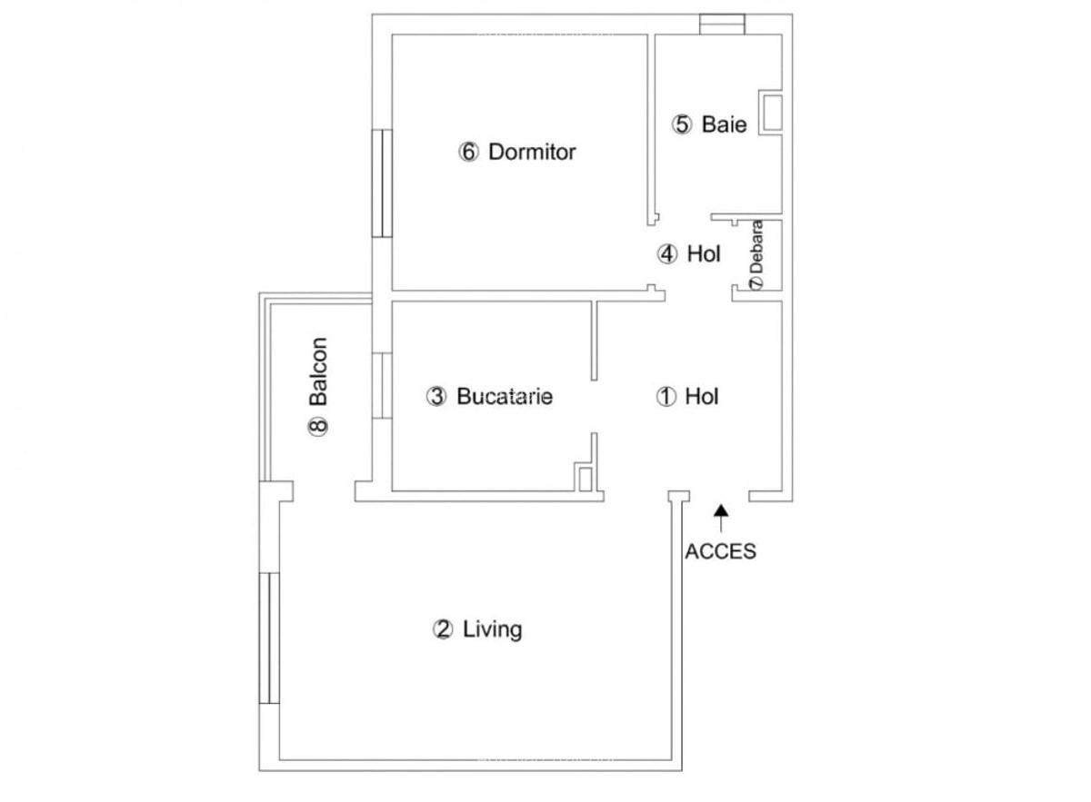 Apartament 2 camere, Lipovei, Et 2, Decomandat - 17