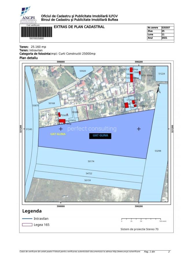 Centura Est, Glina, teren intravilan, deschidere Centura - 3