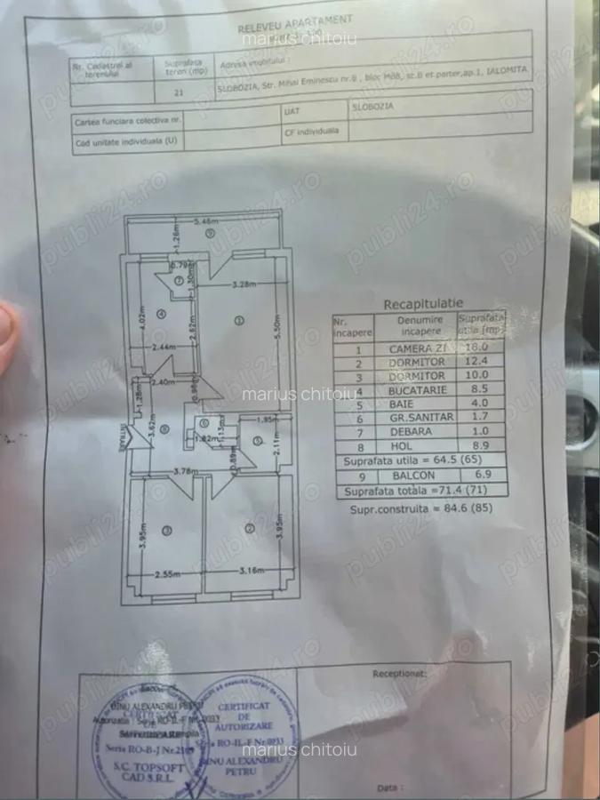 Vand Apartament 3 camere la MB8 - 1 Vand Apartament 3 camere la MB8 - 1