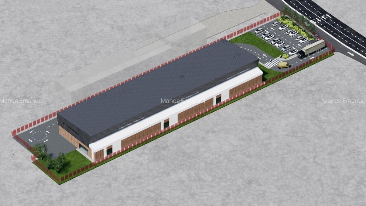 Teren cu PUZ pentru construire hala cu functiune industriala si de depozitare - 1