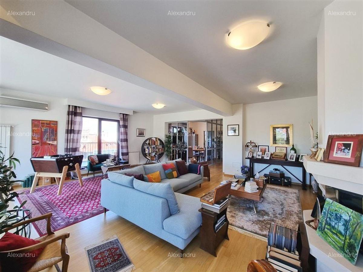 Penthouse cu 5 camere decomandat, mobilat în Kiseleff - 7