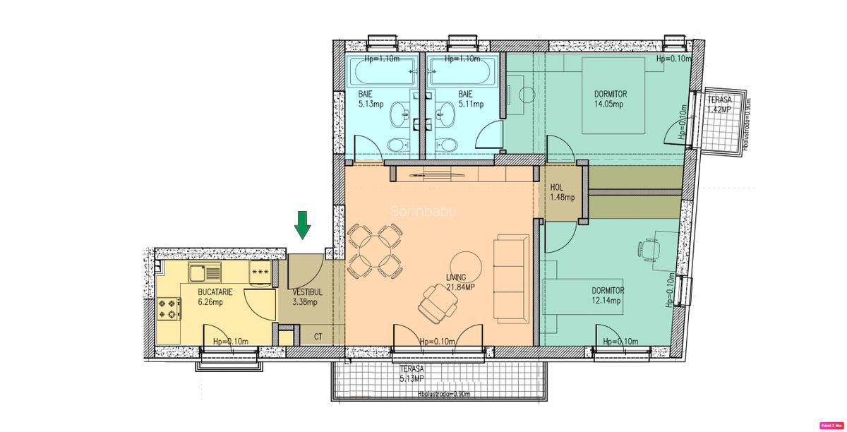 Drumul Taberei - Bld. Timisoara Sector 6 Ap. 3 camere, Imobil Premium - 1