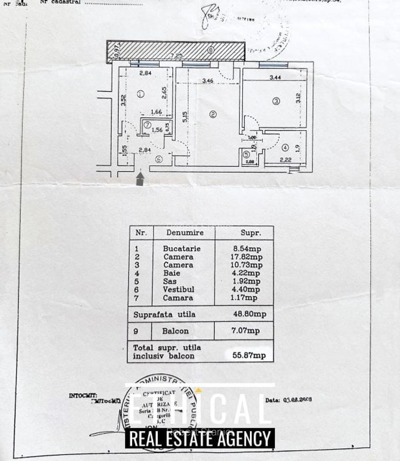 2 camere, bloc din 1980,  11 min. Metrou Piata Iancului - 12