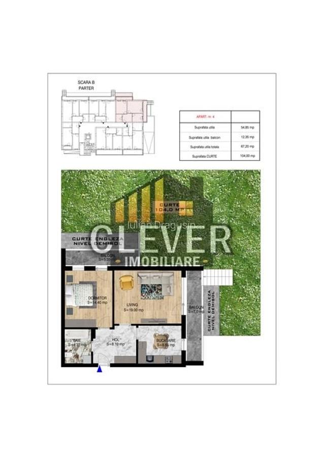 Apartament 2 camere cu Gradina 104mp Th Pallady Sector 3 - 3