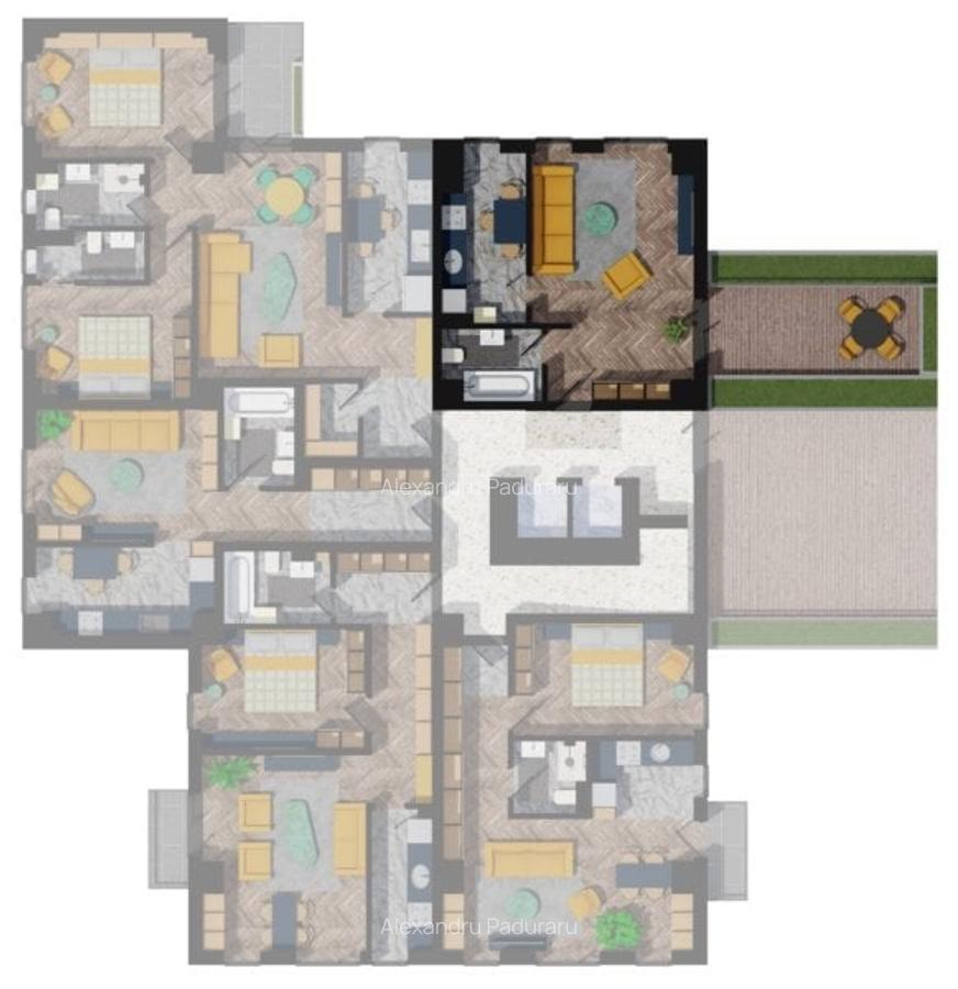 Mutare imediata, IDEAL INVESTITIE, Bloc Finalizat 1 camera +terasa 19mp. - 6