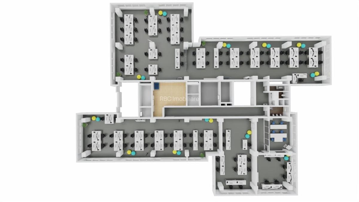 Comision 0 % - Spatiu de birou open space cu 5 parcari - 9