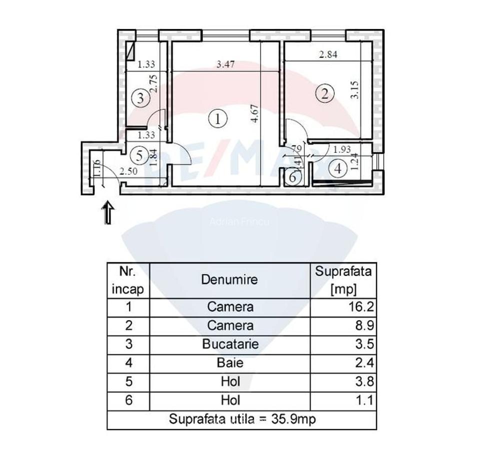 Apartament 2 camere, Zona Grivitei - 4