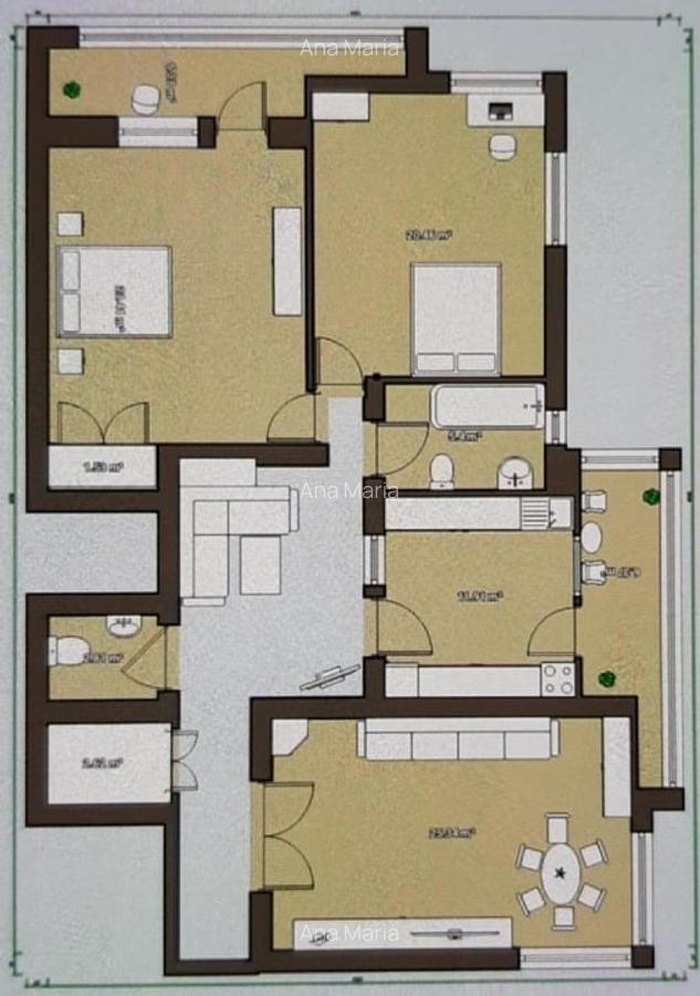 Apartament cu 3 camere decomandat în Cetății - 2
