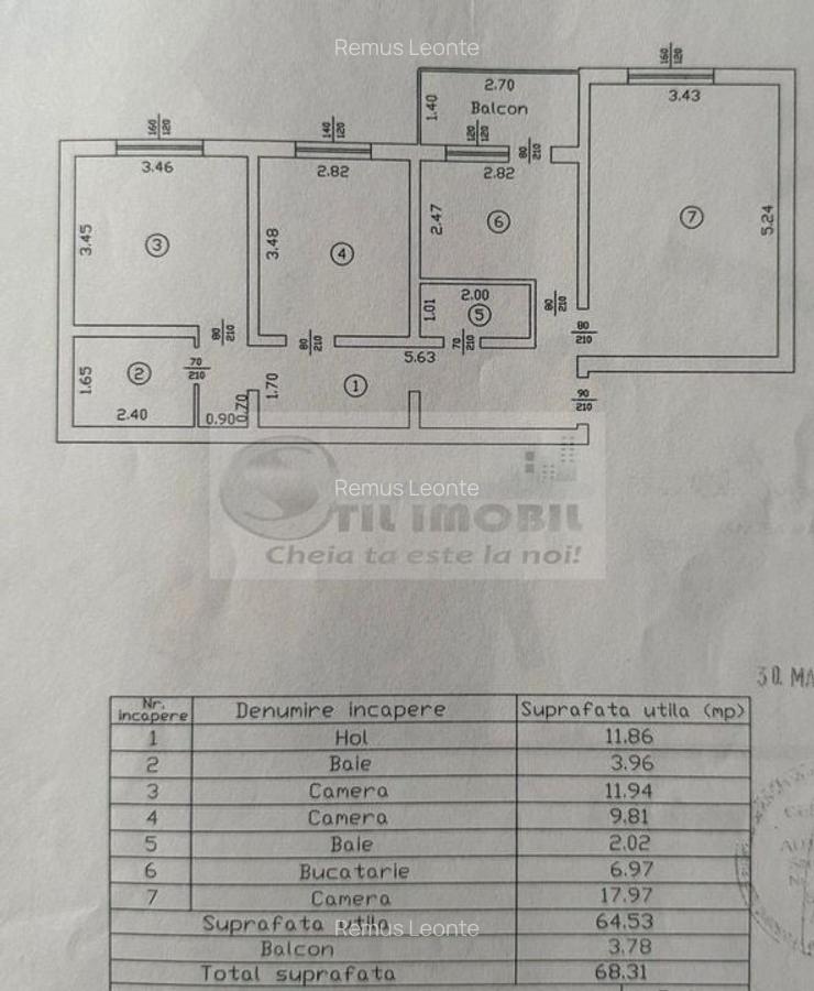 Apartament 3 camere decomandat, Nicolina - mobilat și utilat, 68 mp ! - 8