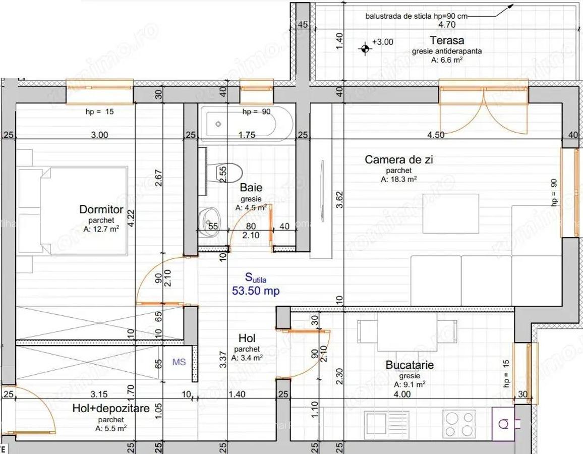 Langa ESO. Etaj 1. Decomandat. Bucatarie inchisa. - 6