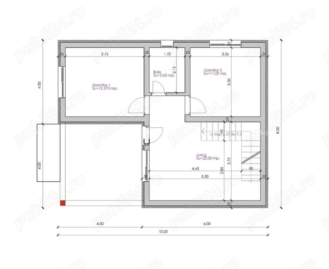 Casa P+M un localitatea Lumina, teren 200 mp - 1