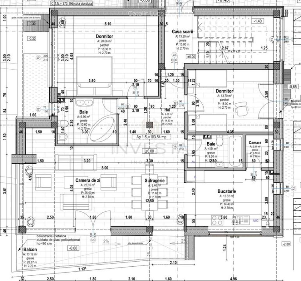 Apartament 3 camere, 103 mp in imobil tip vila ! - 3