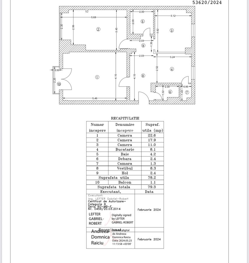 Apartament 3 camere, 80 mp – Piața Alba Iulia, Burebista - 20
