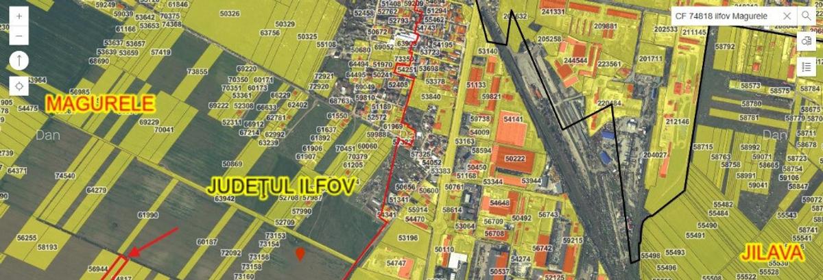 Teren intravilan neimprejmuit CF 74818, 4451mp - 2