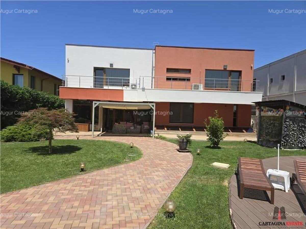 Vila eleganta S+P+1+M - Pipera / Drumul negru / 1170mp teren - 2