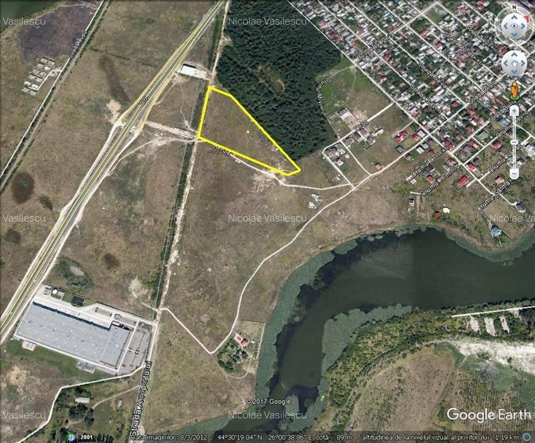 Teren  Strada Aeroportului langa padure - 1