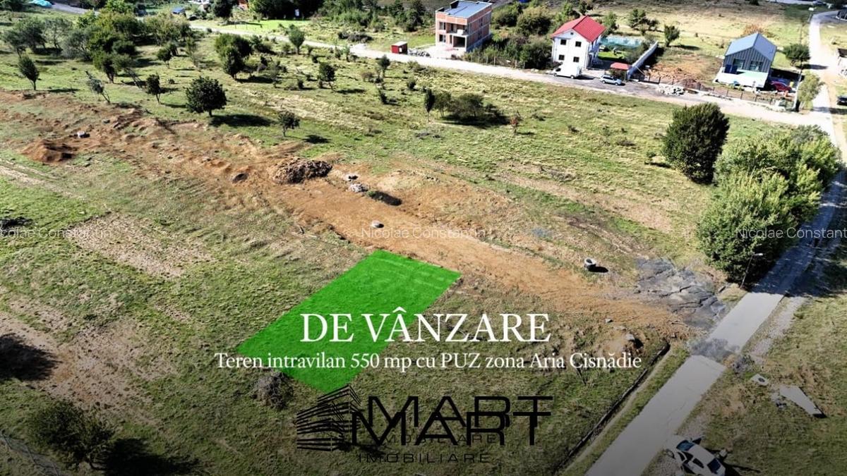 Teren intravilan 550 mp cu PUZ zona Aria Cisnadie - 1