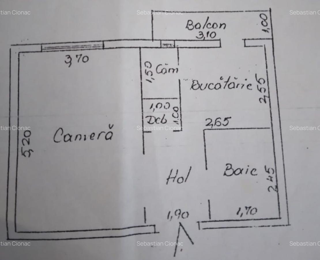 APARTAMENT  1 CAMERA 41 MP - 1