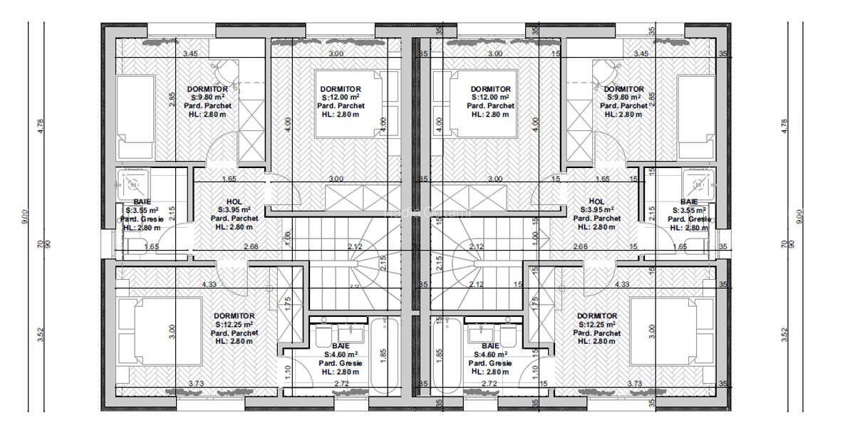 Casa tip duplex- 4 camere -curte proprie 110mp - Grand Arena - Postalionului - 13