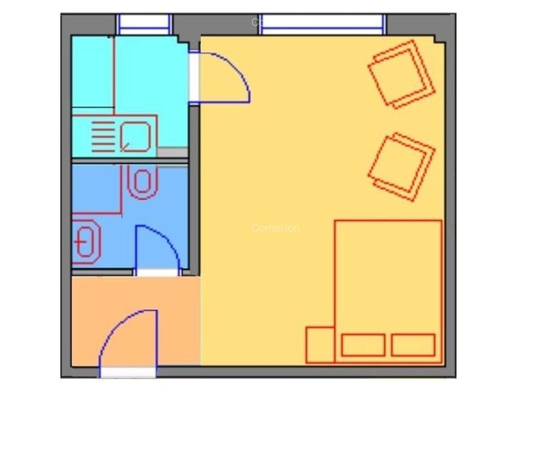 Garsoniera renovat ultracentral -Piata Alba Iulia -Matei Basarab - 3