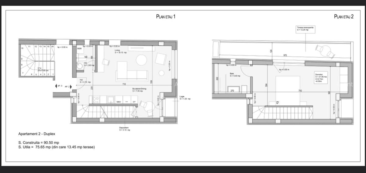 Duplex două camere/Parcare inclusă/Bloc nou - 10