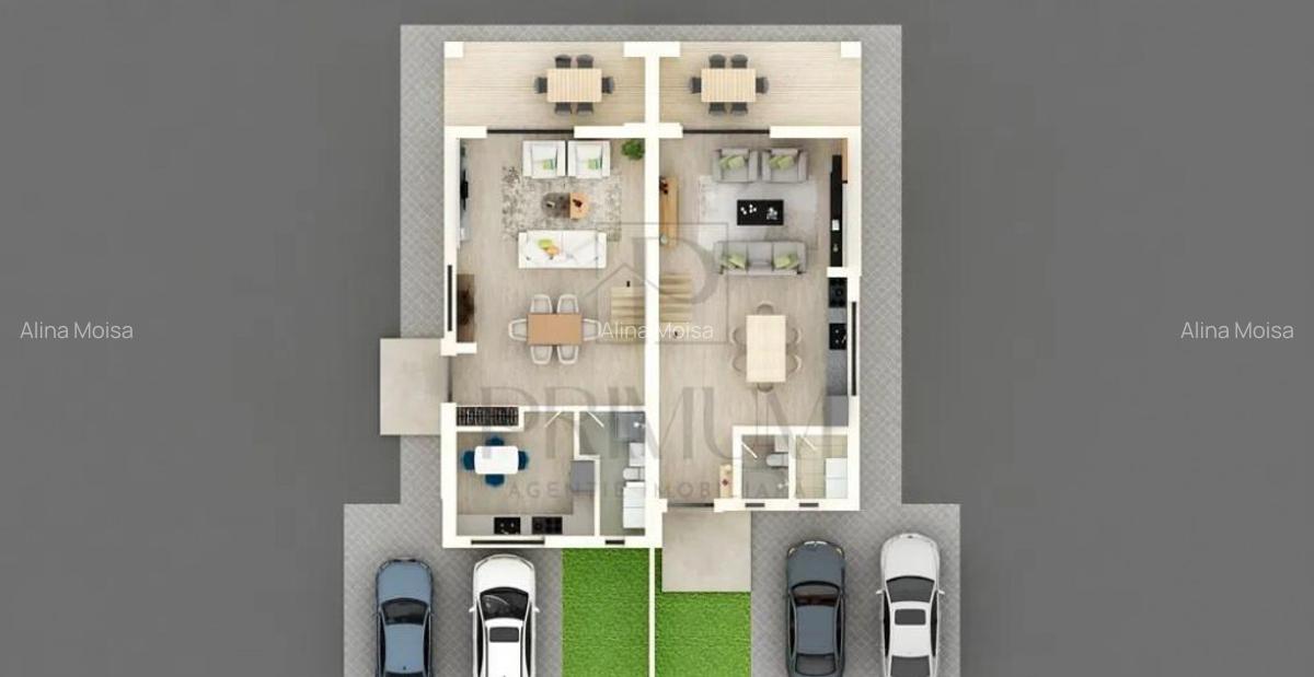 Duplex modern - toate utilitatile - asfalt - terasa 20 mp - 7