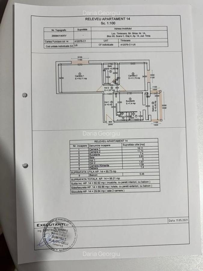 COMISION 0% | Apartament 2 Camere | Zona Soarelui | Centrala Proprie | 56 mp - 18