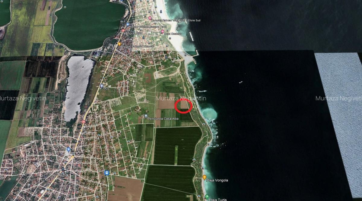 Teren de vanzare Eforie Sud  primul rand la Marea Neagra - 1 Teren de vanzare Eforie Sud  primul rand la Marea Neagra - 1