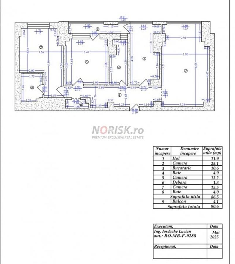 3 Camere I DECEBAL I DESIGN UNICAT I ULTRA-FINISAT-NOU I 91 MP I Etaj 5 - 3