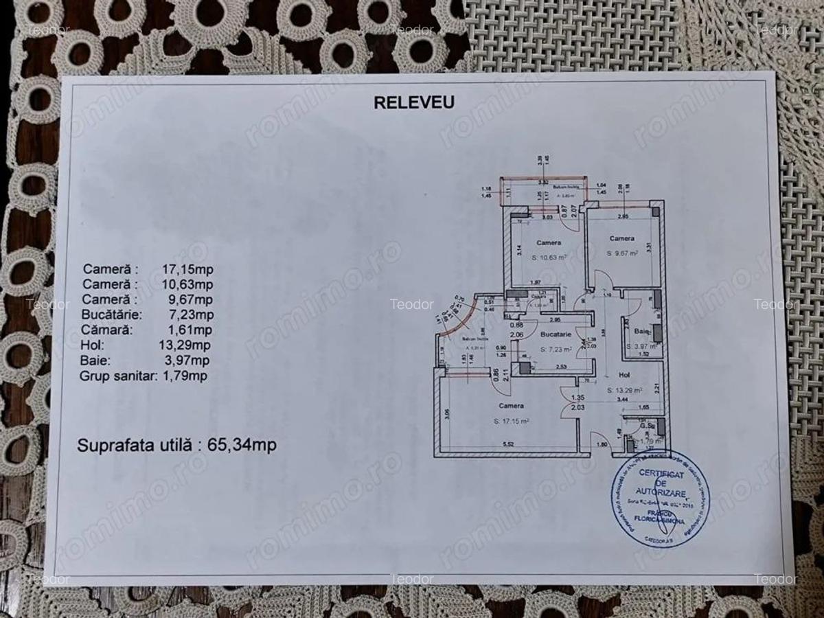 Apartament 3 camere de vanzare, B-dul Dacia, Oradea - 17