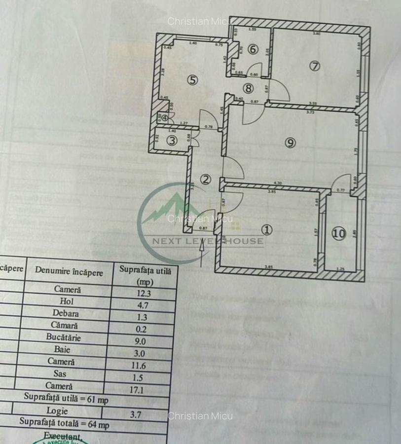 Apartament 3 camere, Vlahuta ITC - 9